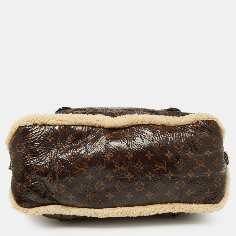 Louis Vuitton Monogram Limited Edition Shearling Sac Thunder Bag - Barde - Image 4