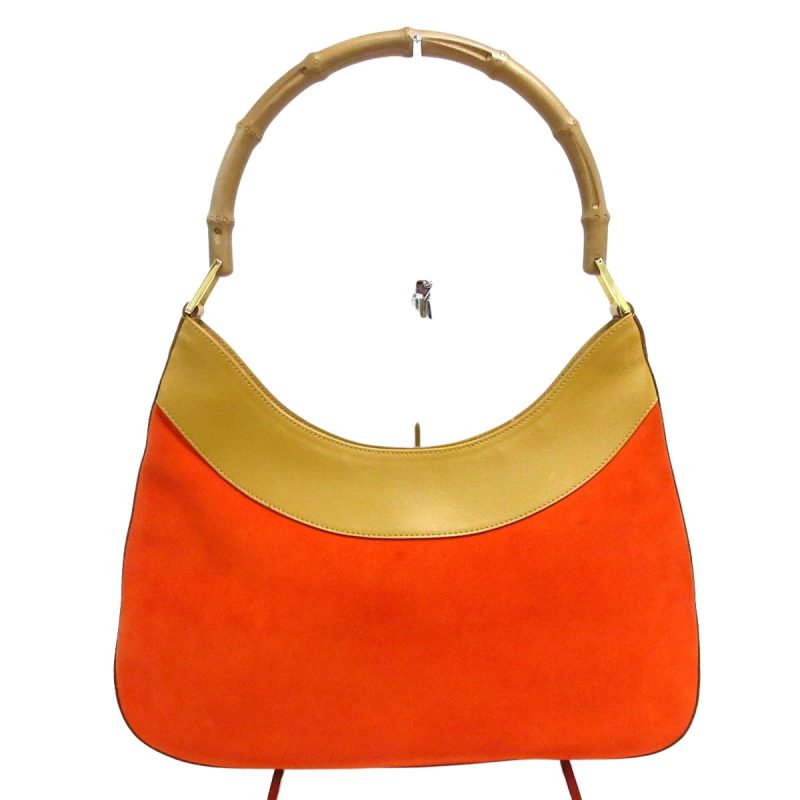 Gucci Bamboo  Suede Shoulder Bag () - Barde - Image 2