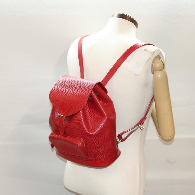 Louis Vuitton Montsouris  Leather Backpack Bag - Barde - Image 6