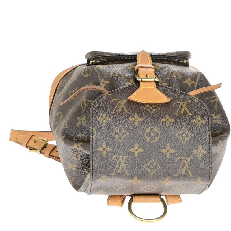Louis Vuitton Montsouris Mm  Canvas Backpack Bag - Barde - Image 4