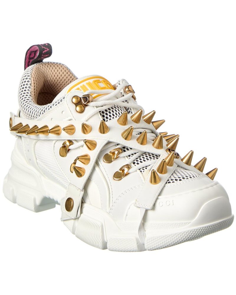 Gucci Flashtrek Leather & Mesh Sneaker - Barde
