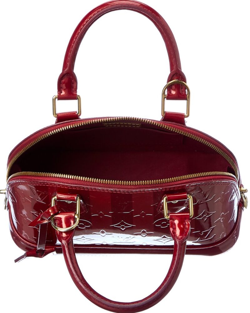 Louis Vuitton Red Monogram Vernis Leather Alma BB ( ) - Barde - Image 4