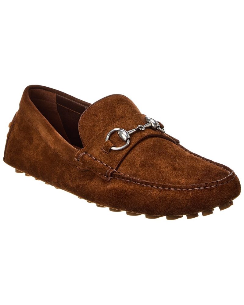 Gucci Horsebit Suede Driver - Barde