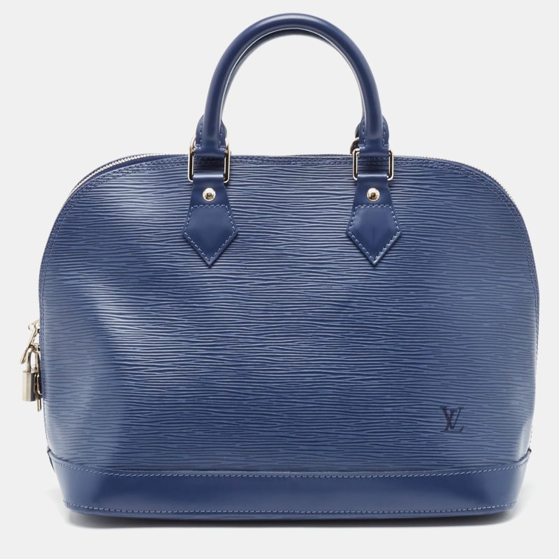 Louis Vuitton Myrtille Blue Epi Leather Alma Pm Bag - Barde