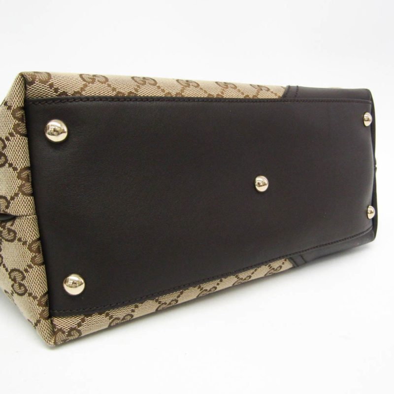 Gucci Gg Canvas    Canvas Leather Tote Bag (Pre-Owned) - Barde - Image 4