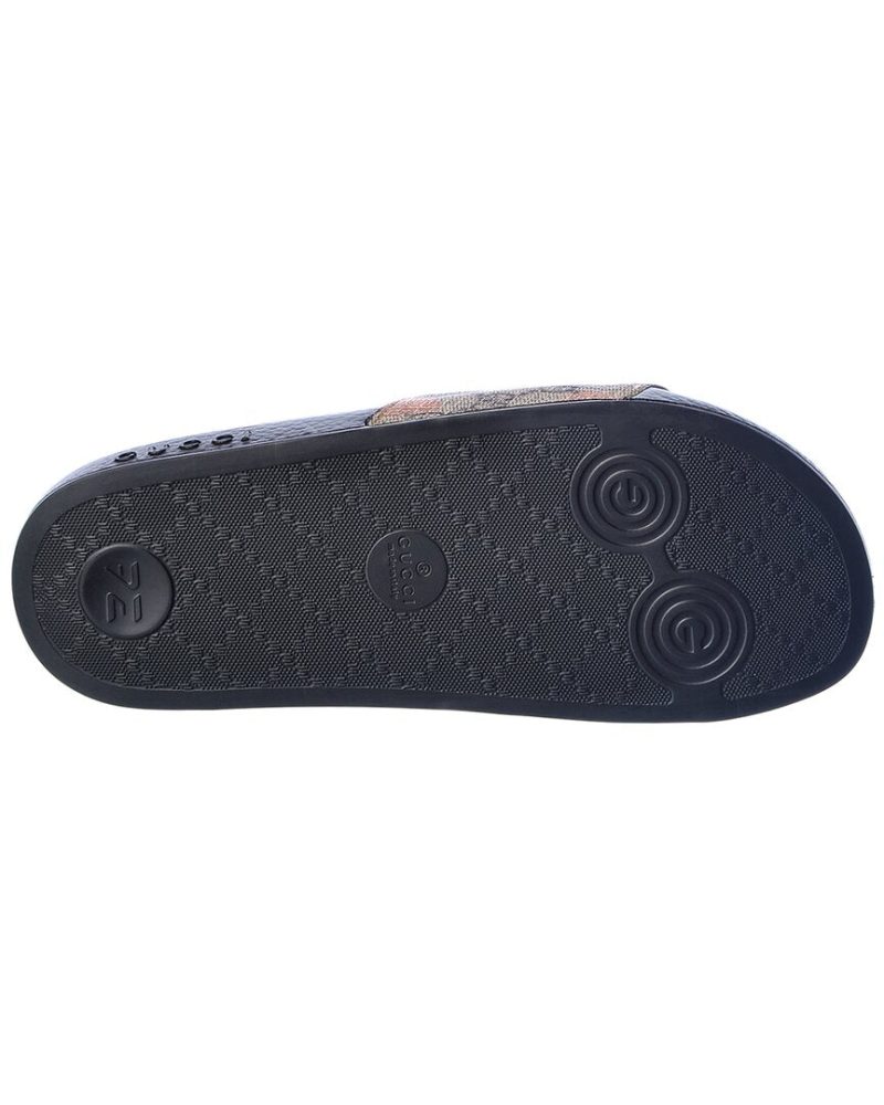 Gucci Berry GG Supreme Canvas Slide - Barde - Image 4