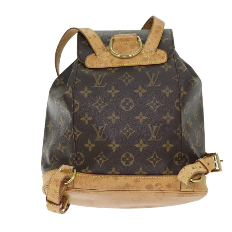 Louis Vuitton Montsouris Mm  Canvas Backpack Bag - Barde - Image 2