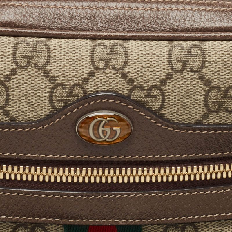 Gucci /beige Gg Supreme Canvas And Leather Ophidia Belt Bag - Barde - Image 3