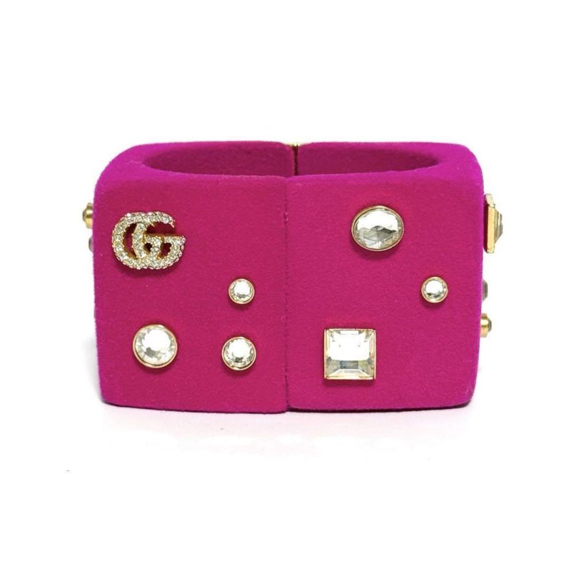 Gucci Metal Rhinestone Bangle (Pre-Owned) - Barde - Image 2