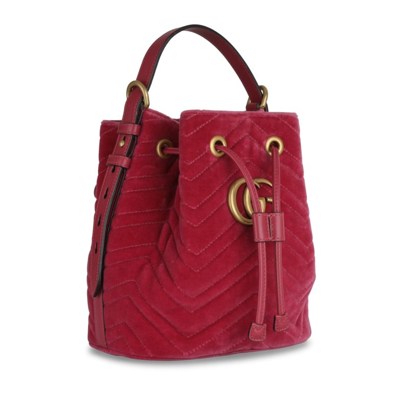 Gucci Marmont Bucket - Pink Velvet - Barde - Image 2