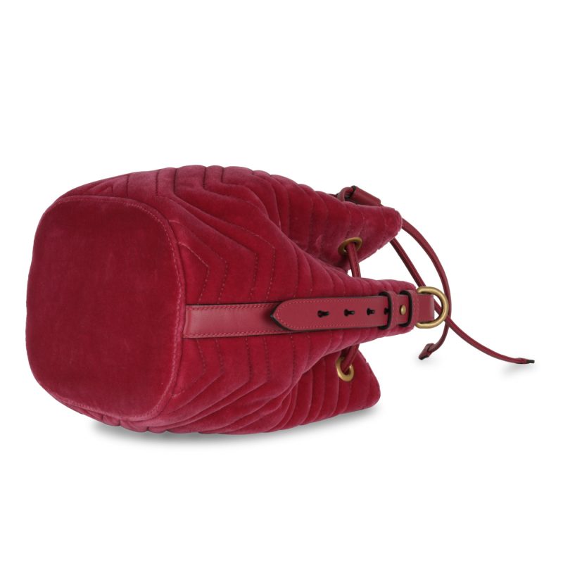 Gucci Marmont Bucket - Pink Velvet - Barde - Image 6