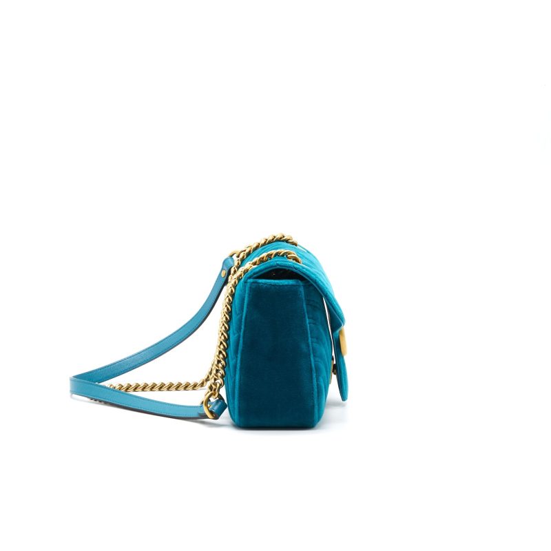 Gucci Velvet small GG Marmont Bag - Barde - Image 4