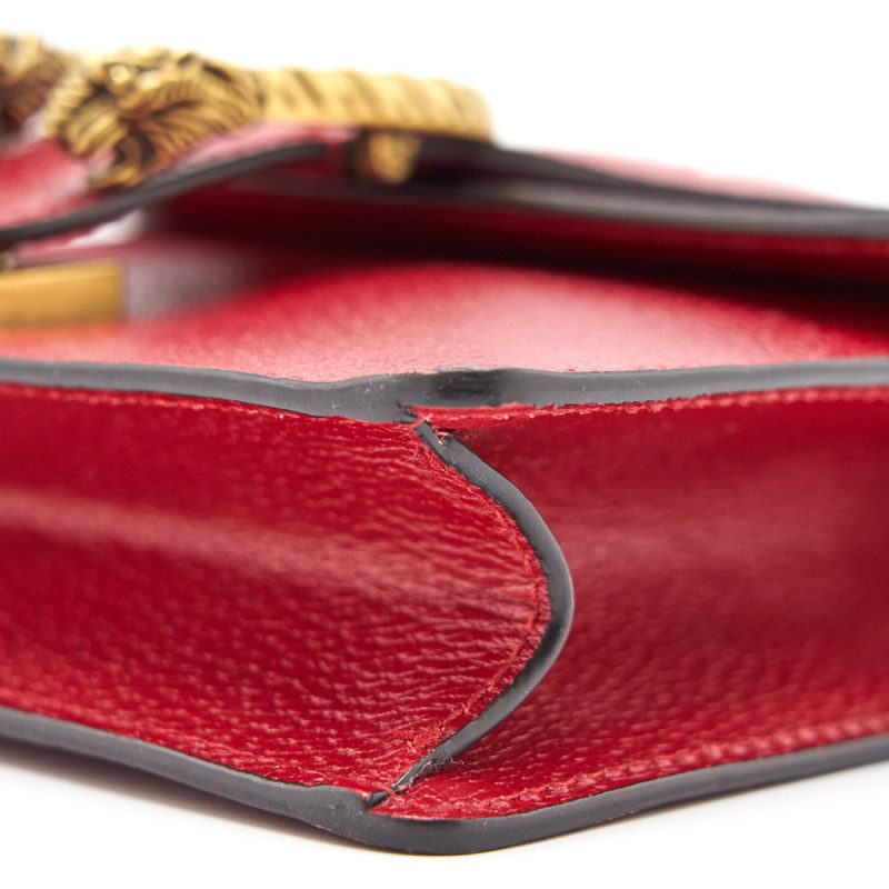 Gucci Dionysus Leather Mini Bag Red - Barde - Image 8