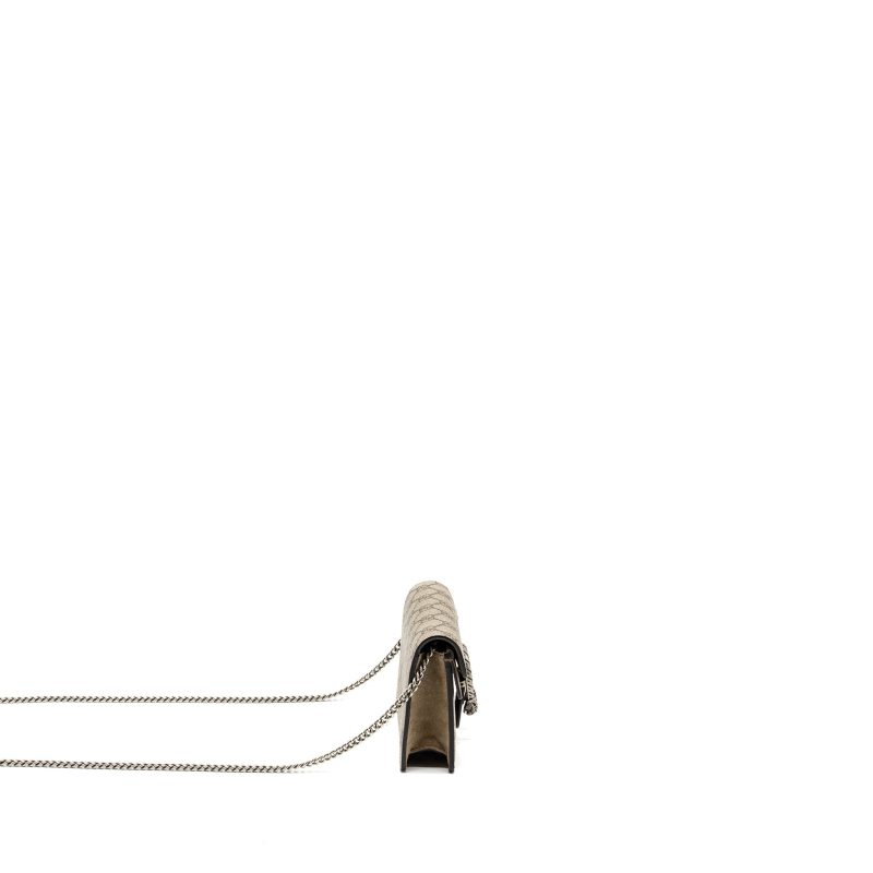 Gucci Super Mini Dionysus GG Supreme Canvas/Suede Brown SHW - Barde - Image 3