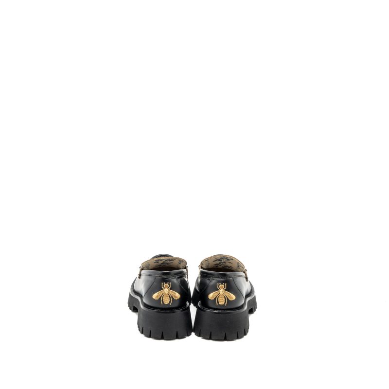Gucci size 38 Jordan loafer calfskin black GHW - Barde - Image 3