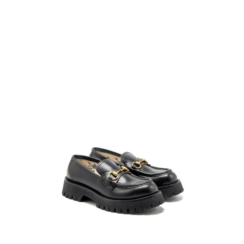 Gucci size 38 Jordan loafer calfskin black GHW - Barde