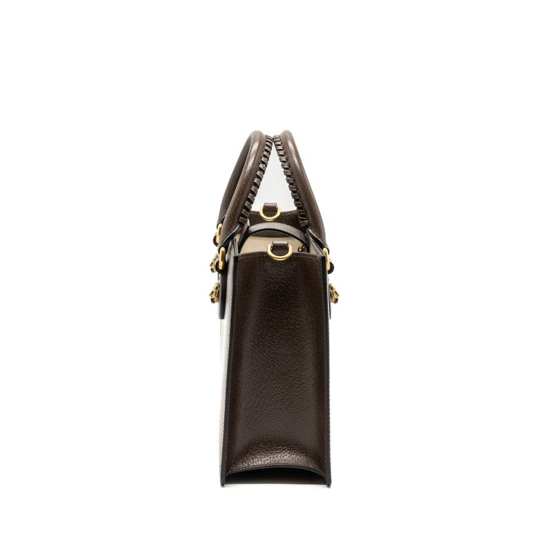 Gucci top handle tote bag calfskin dark brown GHW - Barde - Image 4