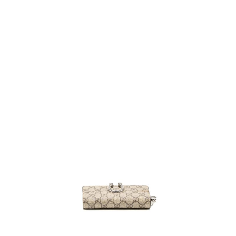 Gucci Dionysus Super Mini Bag GG Supreme/Suede Beige SHW - Barde - Image 6