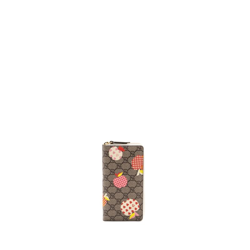 Gucci zipper wallet GG supreme canvas with print multicolor LGHW - Barde