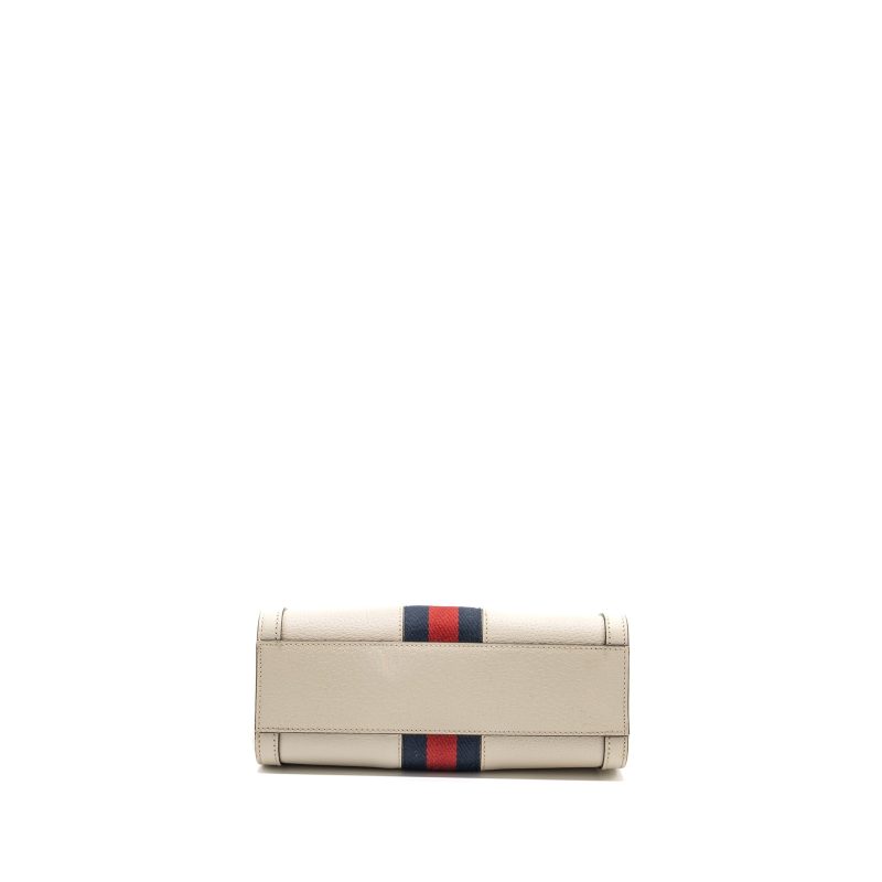 Gucci Ophidia Small Tote Bag Calfskin White/ Multicolour GHW - Barde - Image 5