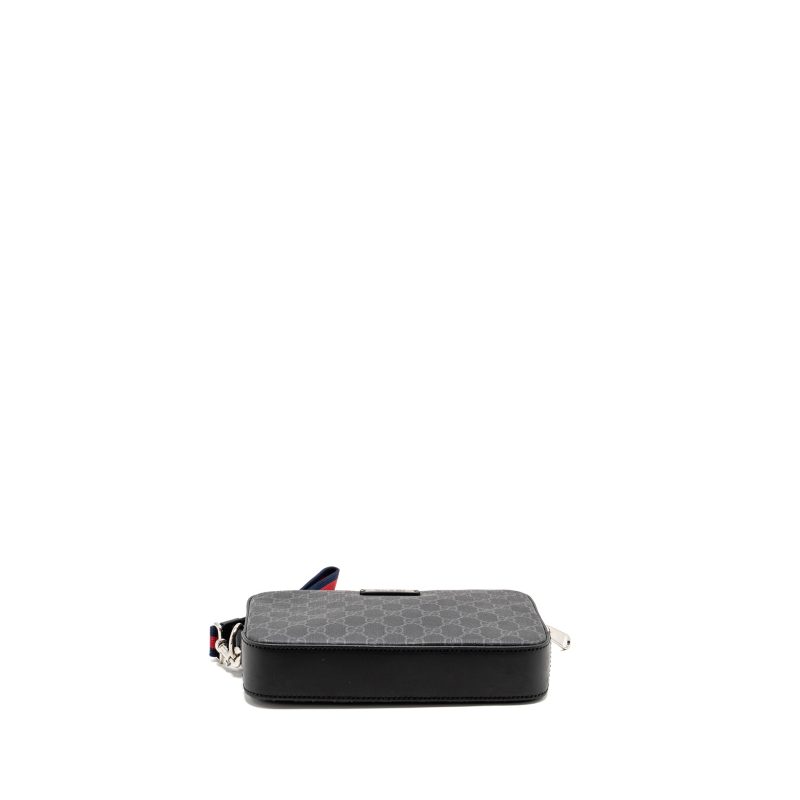 Gucci Pouch GG Supreme Canvas Black SHW - Barde - Image 5