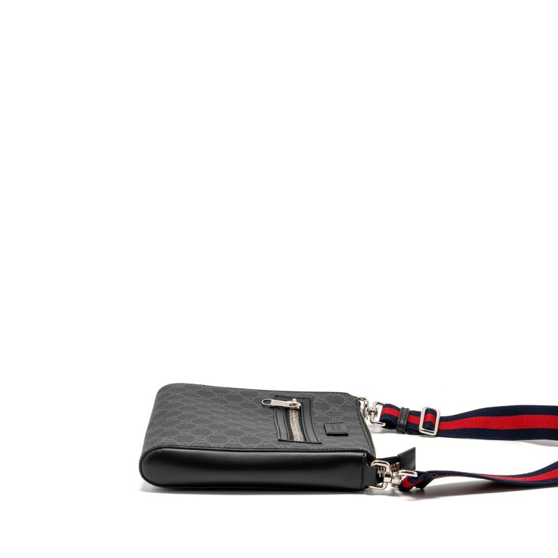 Gucci Messenger Bag GG Supreme Canvas Black/ Multicolour SHW - Barde - Image 4