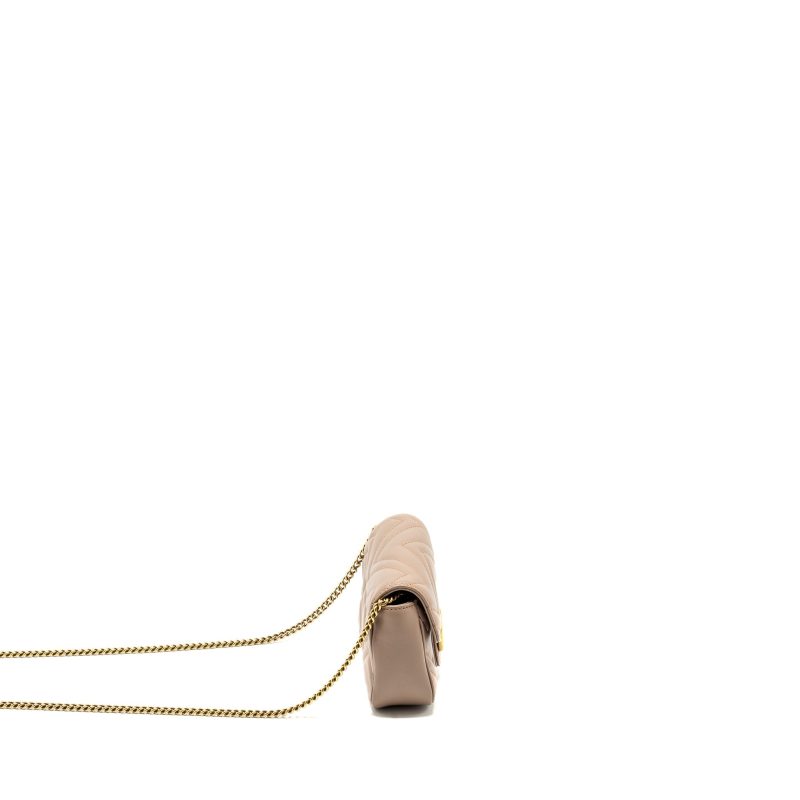 Gucci super mini GG marmont bag calfskin beige GHW - Barde - Image 3