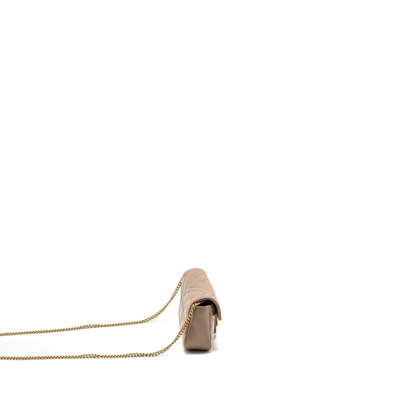 Gucci GG Marmont Super Mini Bag Calfskin Beige GHW - Barde - Image 3