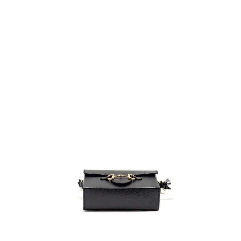 Gucci 1955 Horsebit Crossbody Bag Calfskin Black GHW - Barde - Image 5