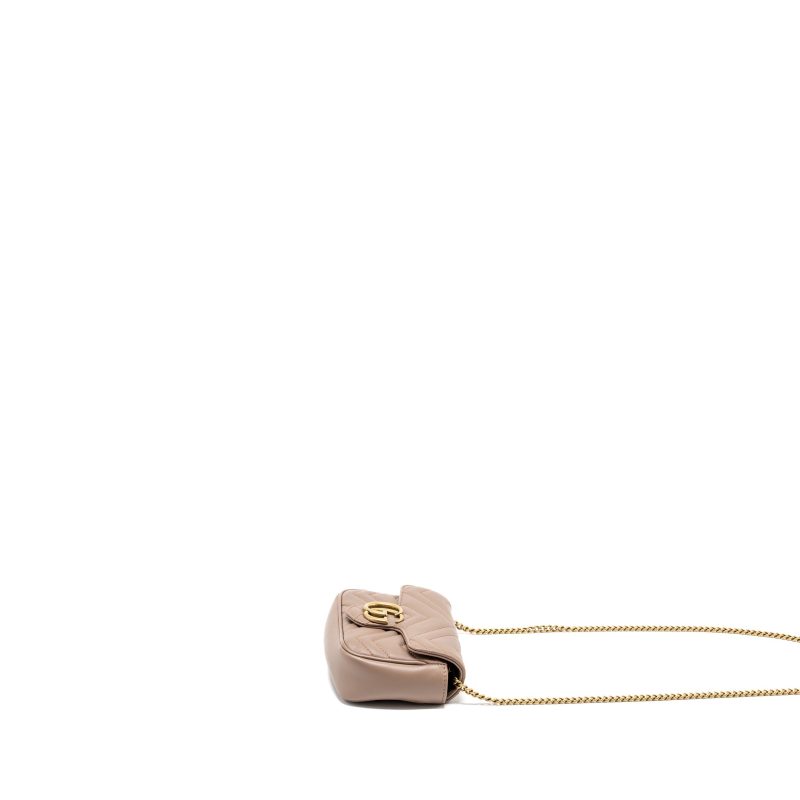 Gucci Super Mini GG Marmont Calfskin Beige GHW - Barde - Image 4