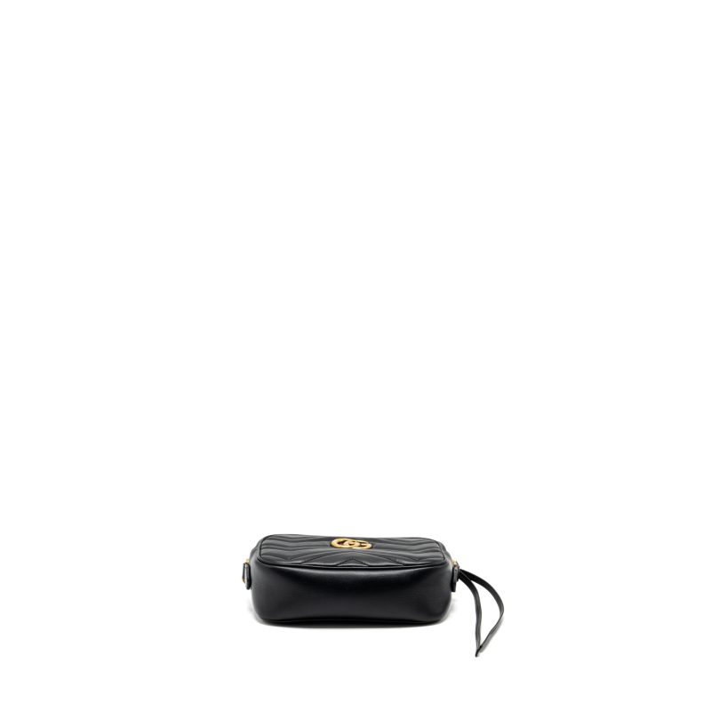 Gucci GG Marmont Matelasse Mini Camera bag calfskin black GHW - Barde - Image 5