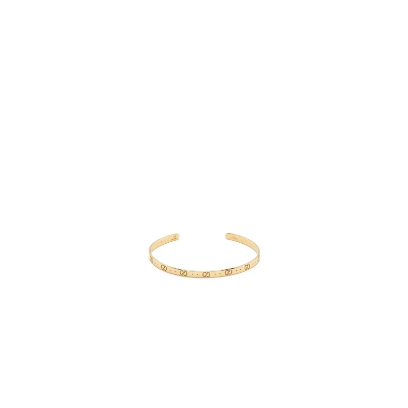 Gucci Size 17 Icon Bracelet 18K Yellow Gold - Barde