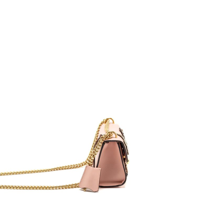 Gucci Padlock Chain Bag Crystal Stars Calfskin Pink GHW - Barde - Image 3