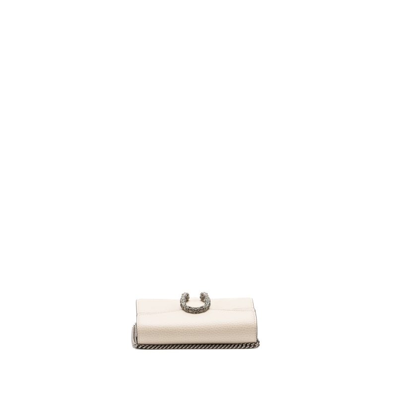 Gucci Super Mini Dionysus Calfskin White ruthenium SHW - Barde - Image 6