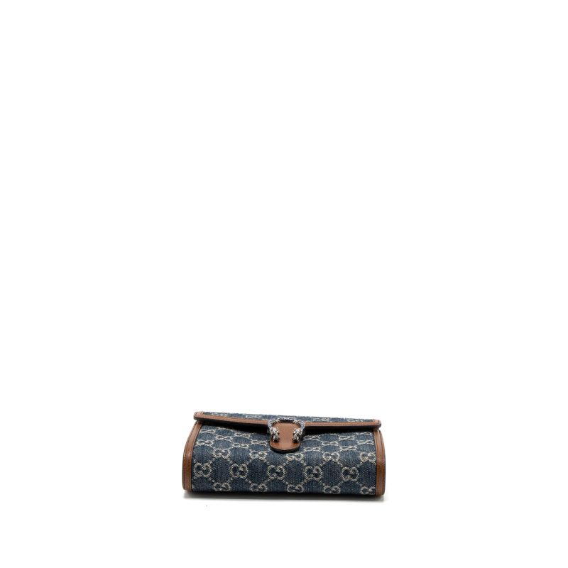Gucci Dionysus Chain Wallet GG Supreme Denim/Leather Multicolour Hardware - Barde - Image 5