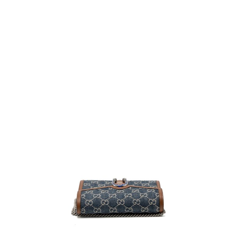 Gucci Dionysus Chain Wallet GG Supreme Denim/Leather Multicolour Hardware - Barde - Image 6