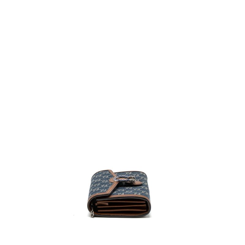 Gucci Dionysus Chain Wallet GG Supreme Denim/Leather Multicolour Hardware - Barde - Image 3