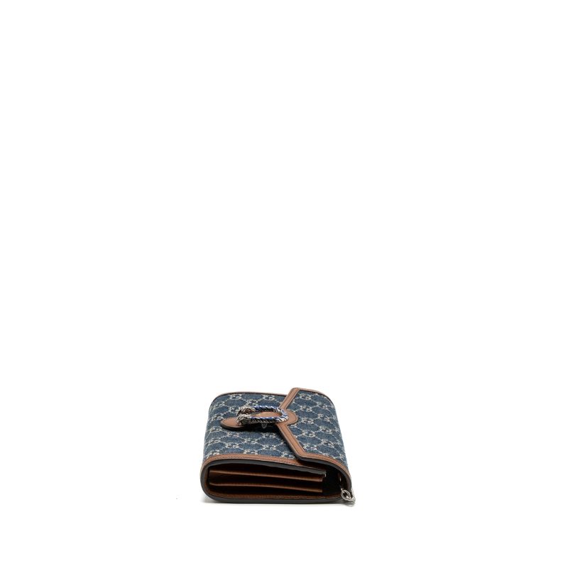Gucci Dionysus Chain Wallet GG Supreme Denim/Leather Multicolour Hardware - Barde - Image 4