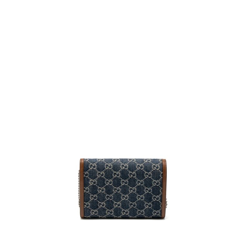 Gucci Dionysus Chain Wallet GG Supreme Denim/Leather Multicolour Hardware - Barde - Image 2