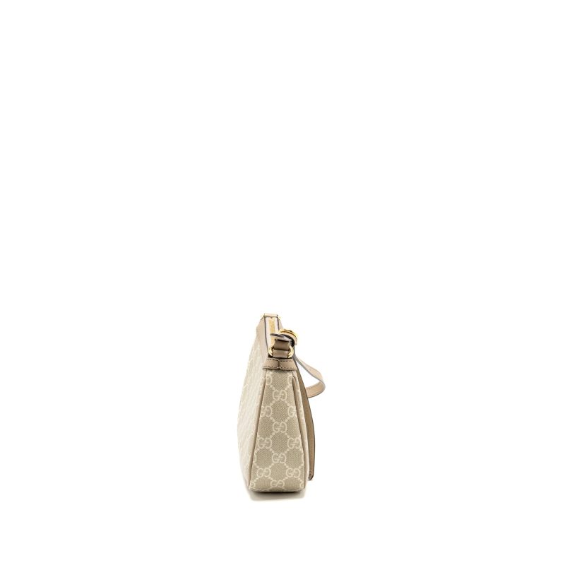 Gucci Ophidia Small Shoulder Bag GG Supreme Canvas Beige / White GHW - Barde - Image 3