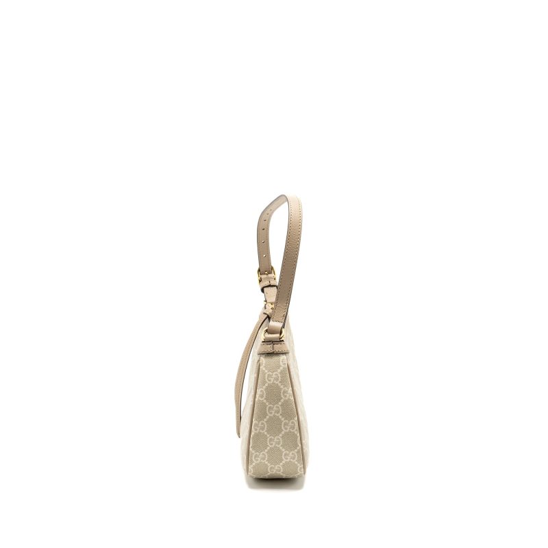 Gucci Ophidia Small Shoulder Bag GG Supreme Canvas Beige / White GHW - Barde - Image 4