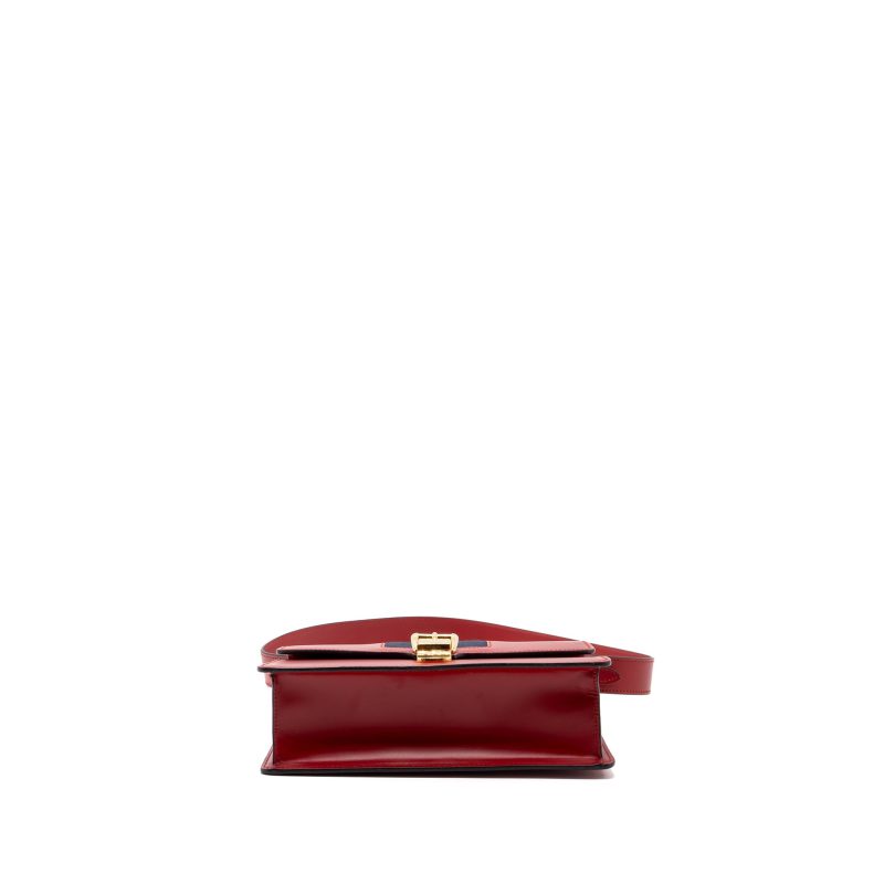 Gucci Sylvie shoulder bag calfskin red GHW - Barde - Image 4