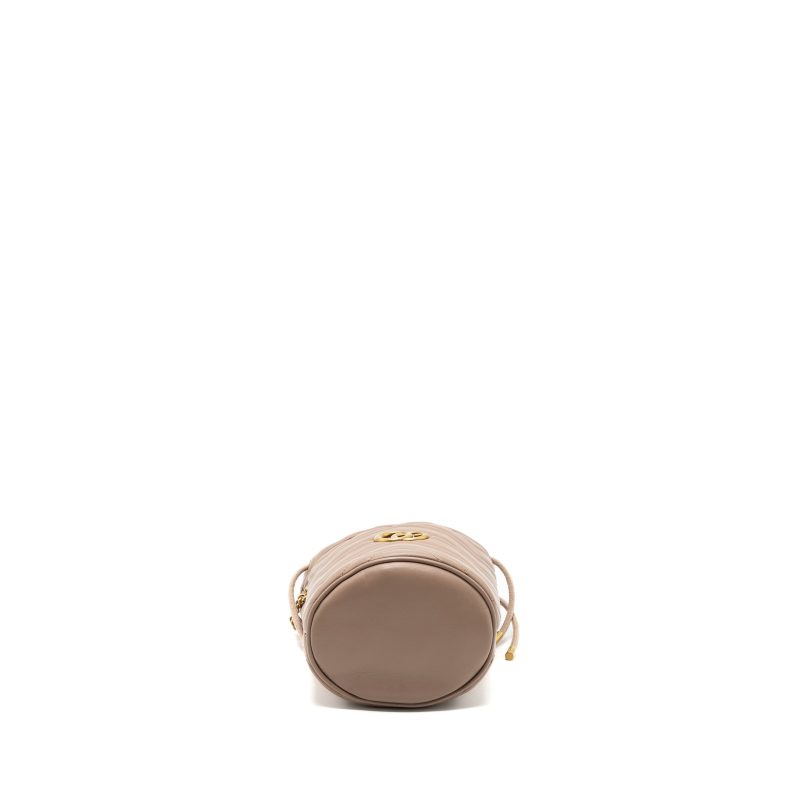 Gucci GG Marmont Mini Bucket Bag Beige GHW - Barde - Image 5