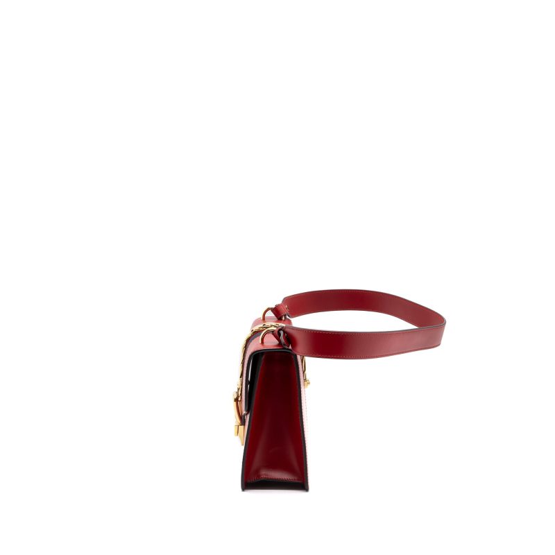Gucci Sylvie shoulder bag calfskin red GHW - Barde - Image 3