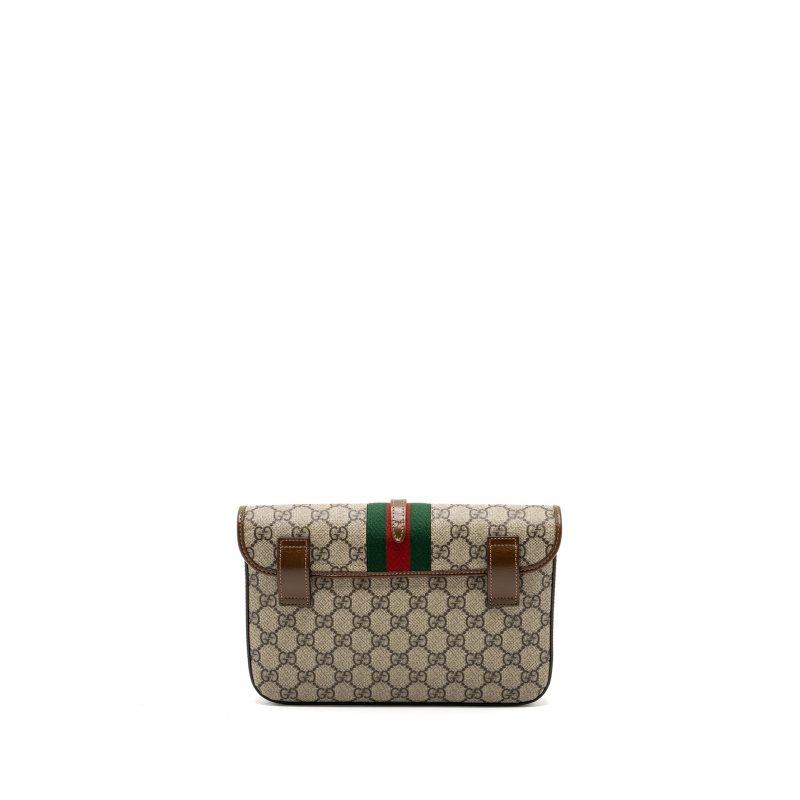 Gucci flap belt bag GG supreme canvas GHW - Barde - Image 2