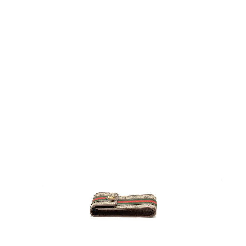 Gucci Ophidia GG vertical flap mini bag GG supermen canvas / calfskin multicolour GHW - Barde - Image 3