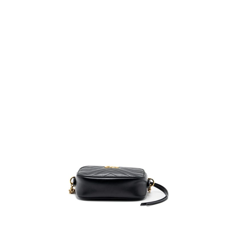 Gucci GG Marmont Camera Bag leather Black GHW - Barde - Image 5
