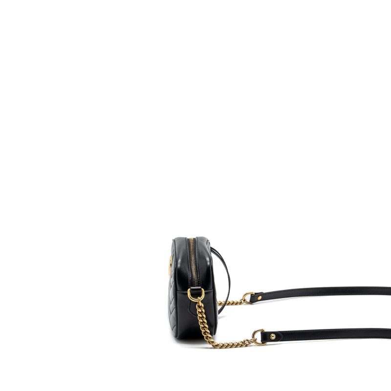 Gucci GG Marmont Camera Bag leather Black GHW - Barde - Image 4