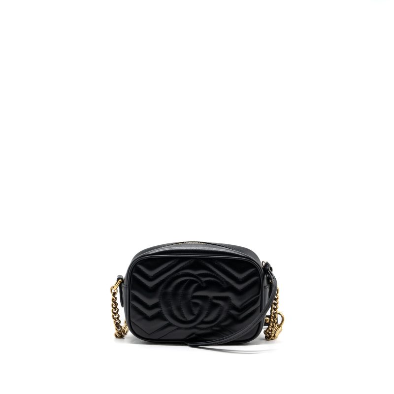 Gucci GG Marmont Camera Bag leather Black GHW - Barde - Image 2