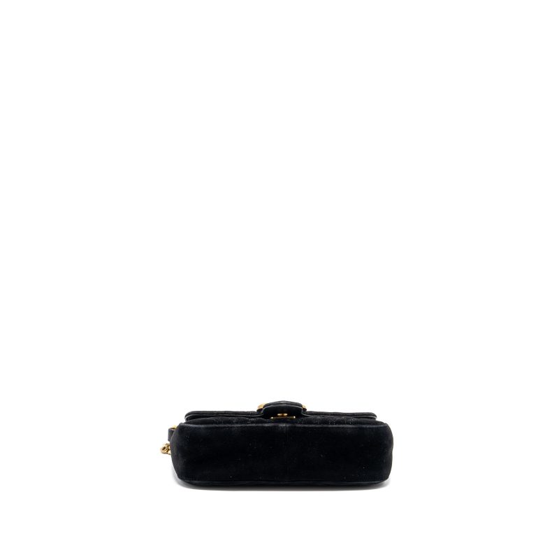Gucci Mini Marmont Velvet Black GHW - Barde - Image 6